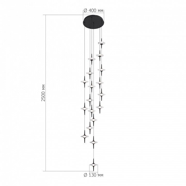 Подвесная люстра ST-Luce Zenith SL6231.403.18
