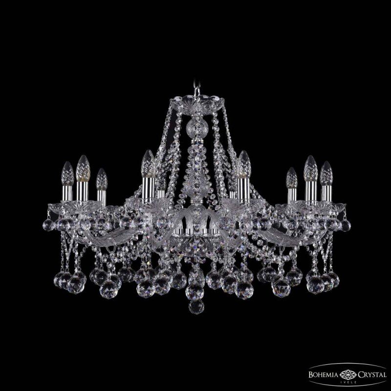 Подвесная люстра Bohemia Ivele Crystal 1413 1413/10/300 Ni Balls