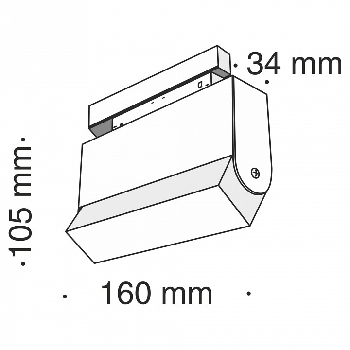 Накладной светильник Maytoni Technical BASIS TR013-2-10W3K-B