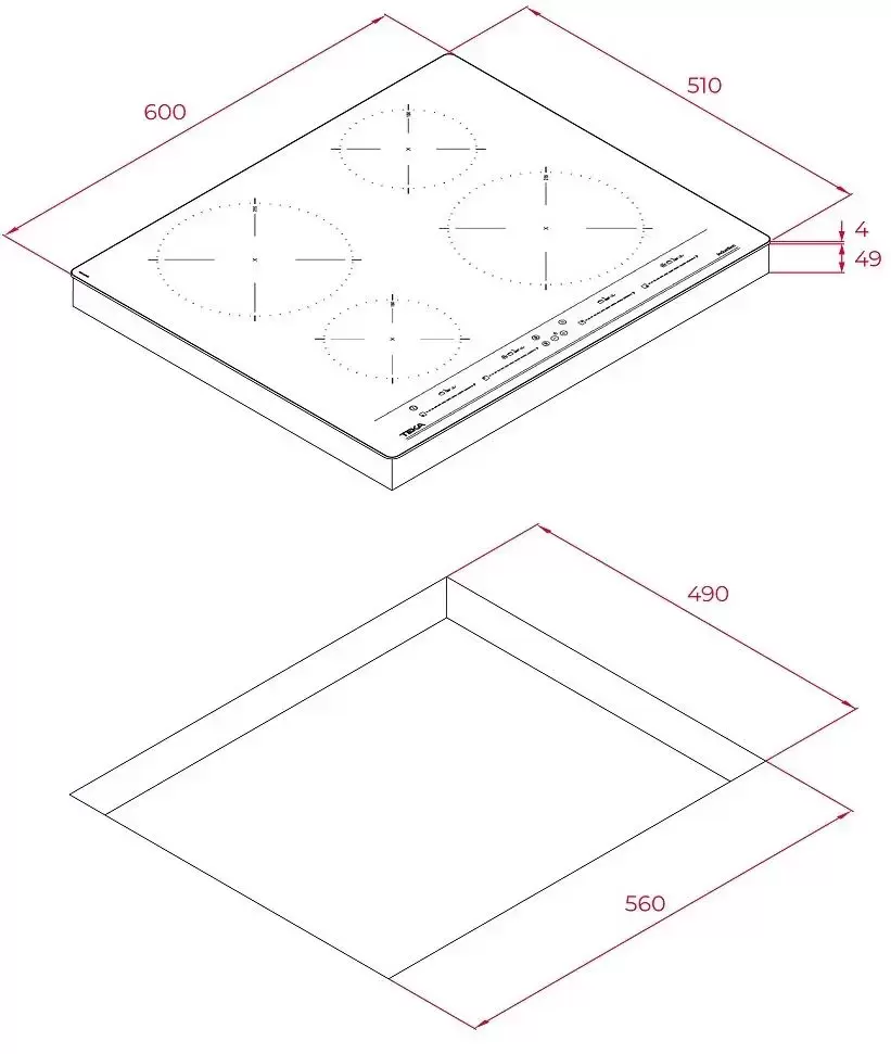 Индукционная варочная панель Teka IZC 64320 MSP BLACK