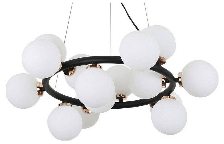 Подвесная люстра LUMINA DECO Marsiada LDP 6033-15 BK+GD
