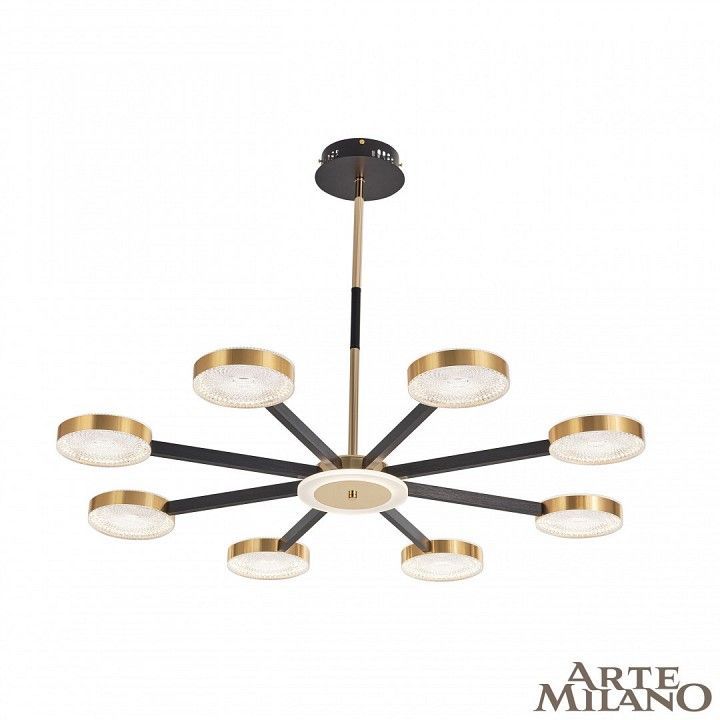 Люстра на штанге Arte Milano Ferrara-72079 272079/8 BK/GD