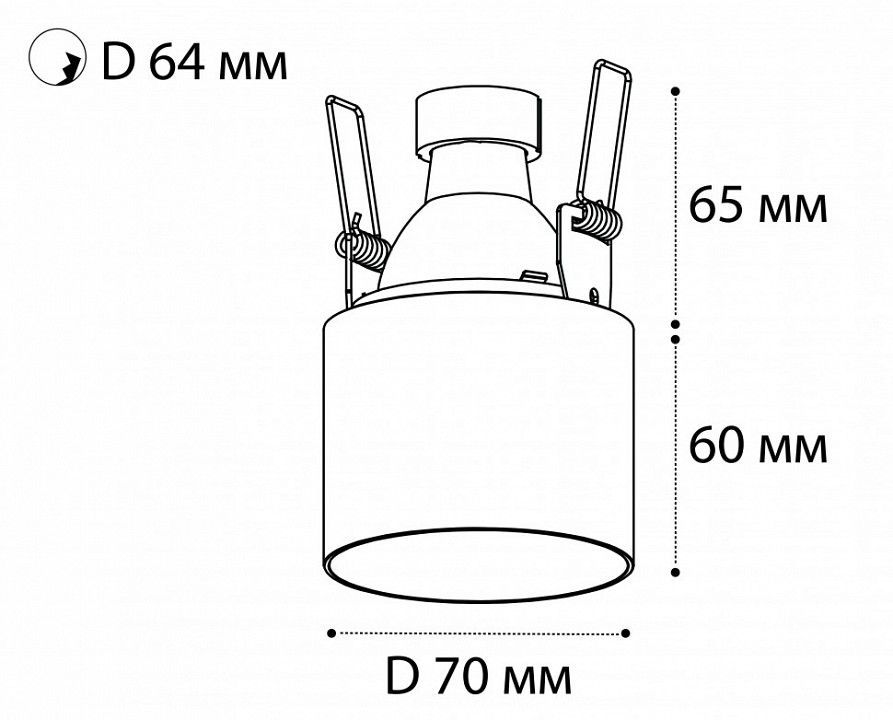 Встраиваемый светильник Italline DL 3025 DL 3025 white