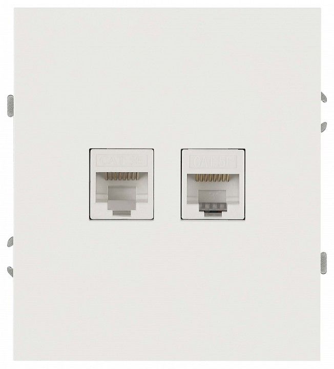 Розетка двойная Ethernet RJ-45 без рамки Эра Arktik 16-3108-01