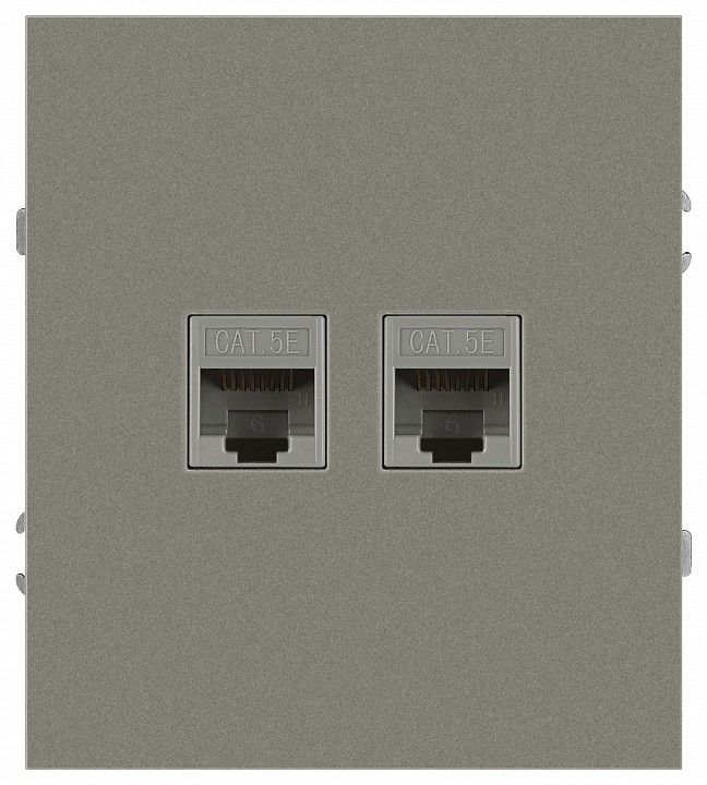 Розетка двойная Ethernet RJ-45 без рамки Эра Arktik Б0070490