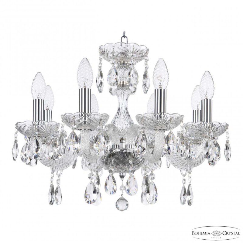 Подвесная люстра Bohemia Ivele Crystal 117 117/8/165 Ni