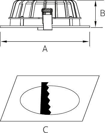 Встраиваемый светильник Fiberli CDEW 11130103