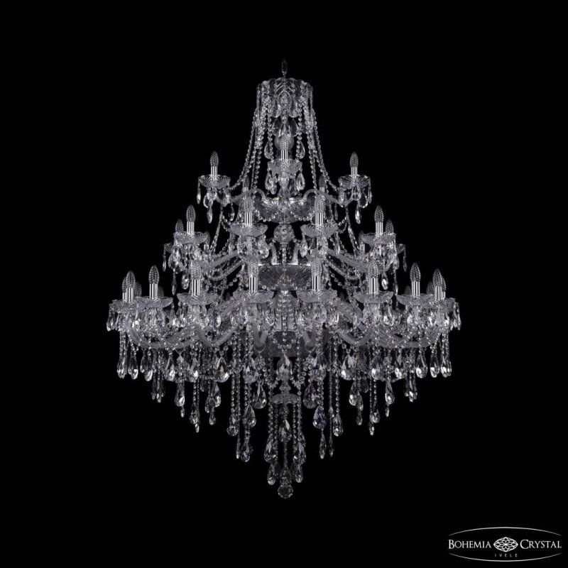 Подвесная люстра Bohemia Ivele Crystal 1415 1415/20+10+5/460/3d Ni