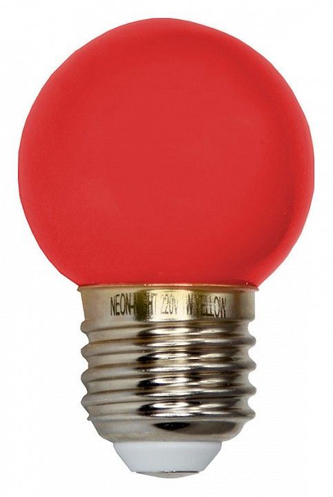 Лампа светодиодная SLB-LED-3 E27 220В 4Вт красный 405-112