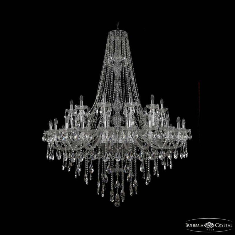 Подвесная люстра Bohemia Ivele Crystal 1415 1415/24+12+6/530/h-187 Ni