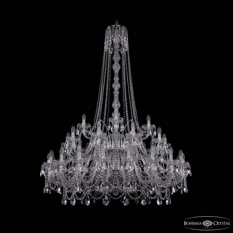 Подвесная люстра Bohemia Ivele Crystal 1411 1411/20+10+5/460/h-175/2d Ni