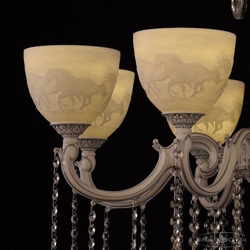 Подвесная люстра Bohemia Ivele Crystal AL7801 AL78101/8/250 A WMN P1 U Horse