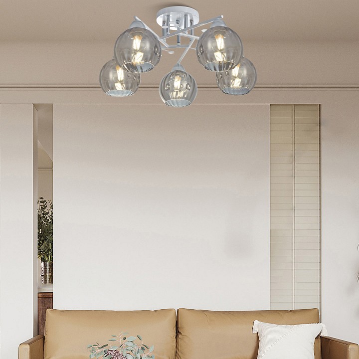 Потолочная люстра Arte Milano AMALFI-326508 326508/5 WH+CR