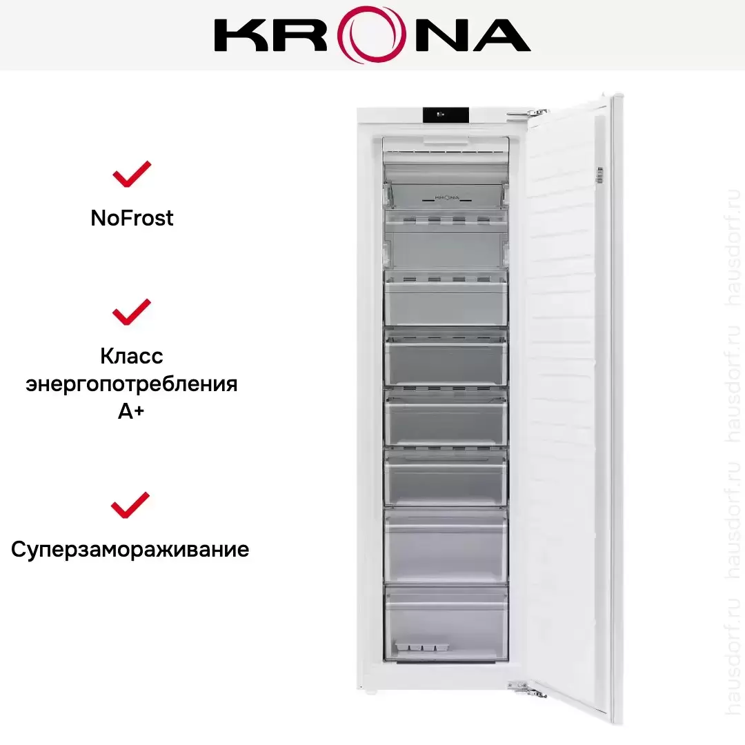 Встраиваемый морозильник Krona GRETEL FNF