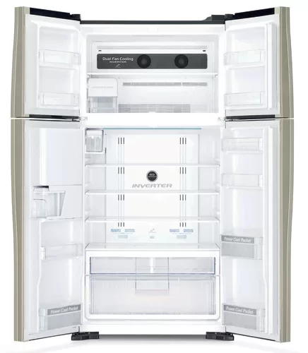 Холодильник Hitachi R-W722FPU1X GGL бежево-золотистое стекло