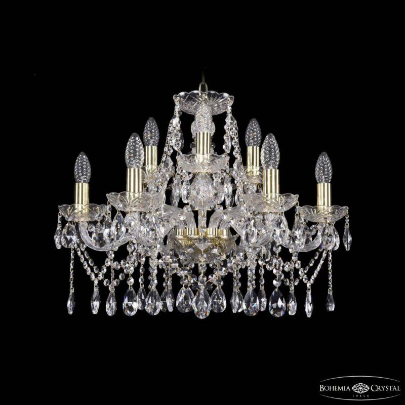 Подвесная люстра Bohemia Ivele Crystal 1413 1413/6+3/200 G