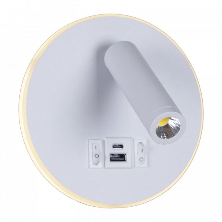 Бра Reluce 86203 86203-9.2-001KT LED12W+USB WT