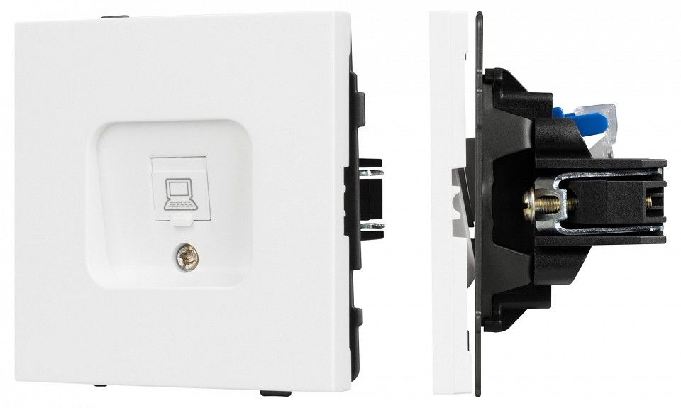 Розетка Ethernet RJ-45 и со шторками, без рамки Arlight SCT-TENDO 054098