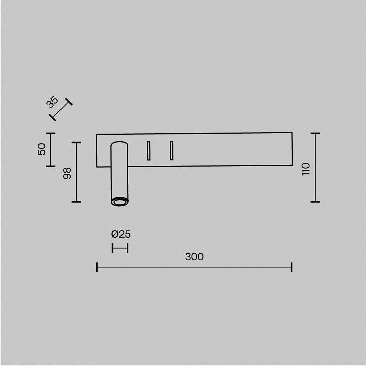 Бра Maytoni Technical Comodo C031WL-L8W3K