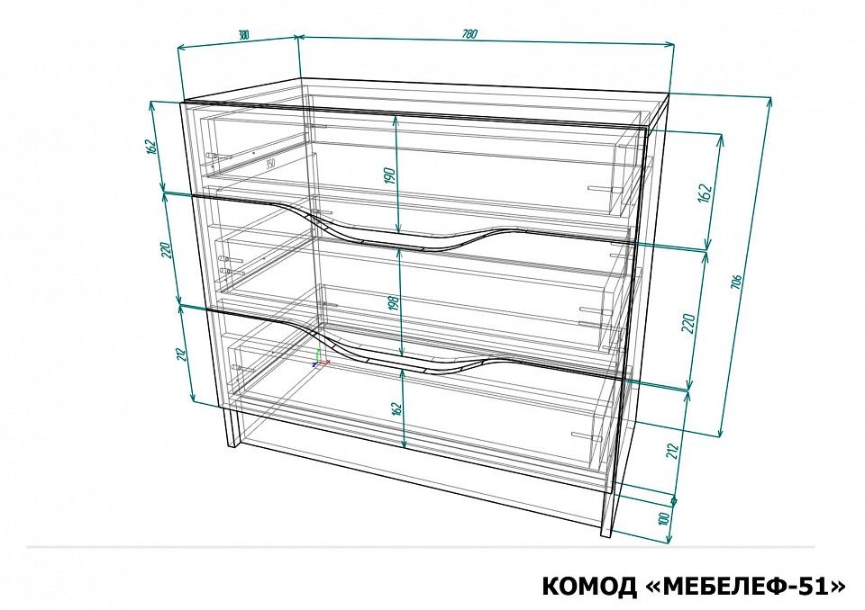 Комод Мебелеф-51