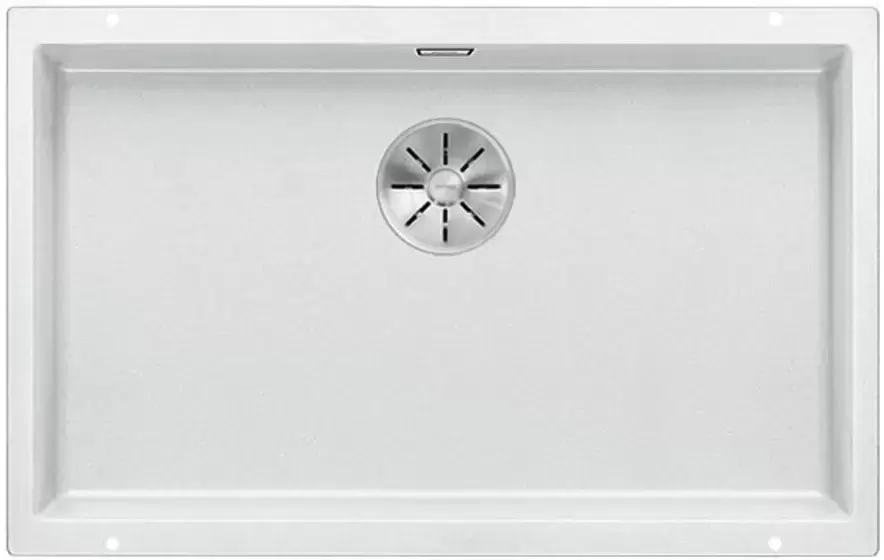 Мойка Blanco SUBLINE 700-U SILGRANIT отводная арматура InFino® белый
