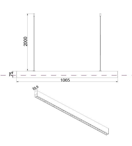 Подвесной светильник Maytoni Technical Точки P050PL-L40B4K