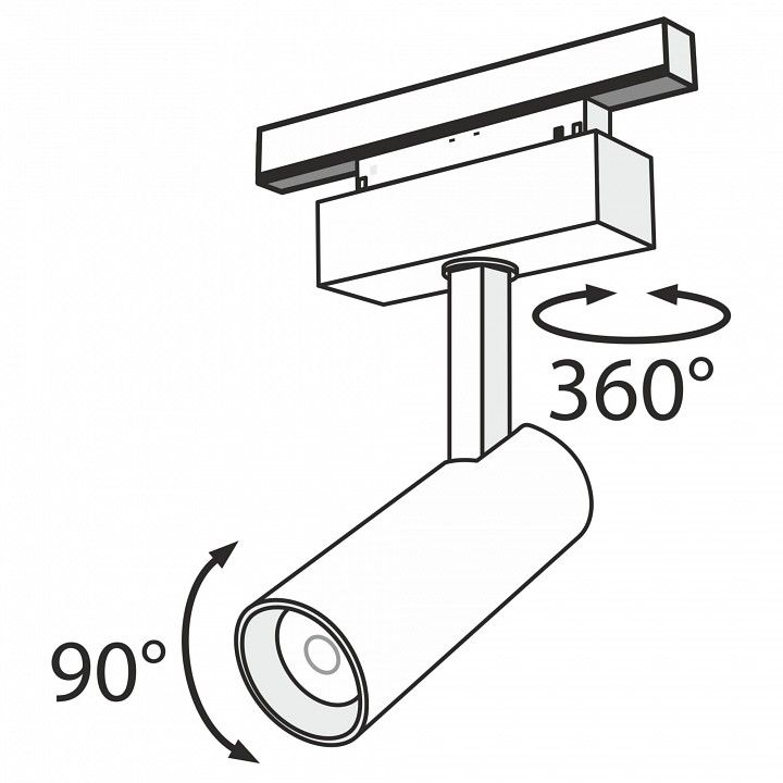 Светильник на штанге Maytoni Technical Фокус TR019-2-10W4K-B