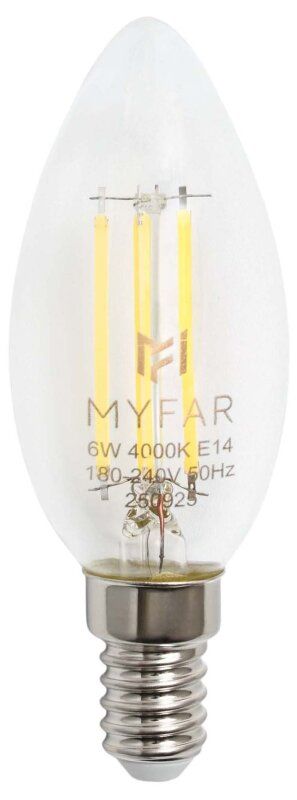 Лампа светодиодная MyFar Базис E14 E14 6Вт 4000K MB1002E14-6W4K