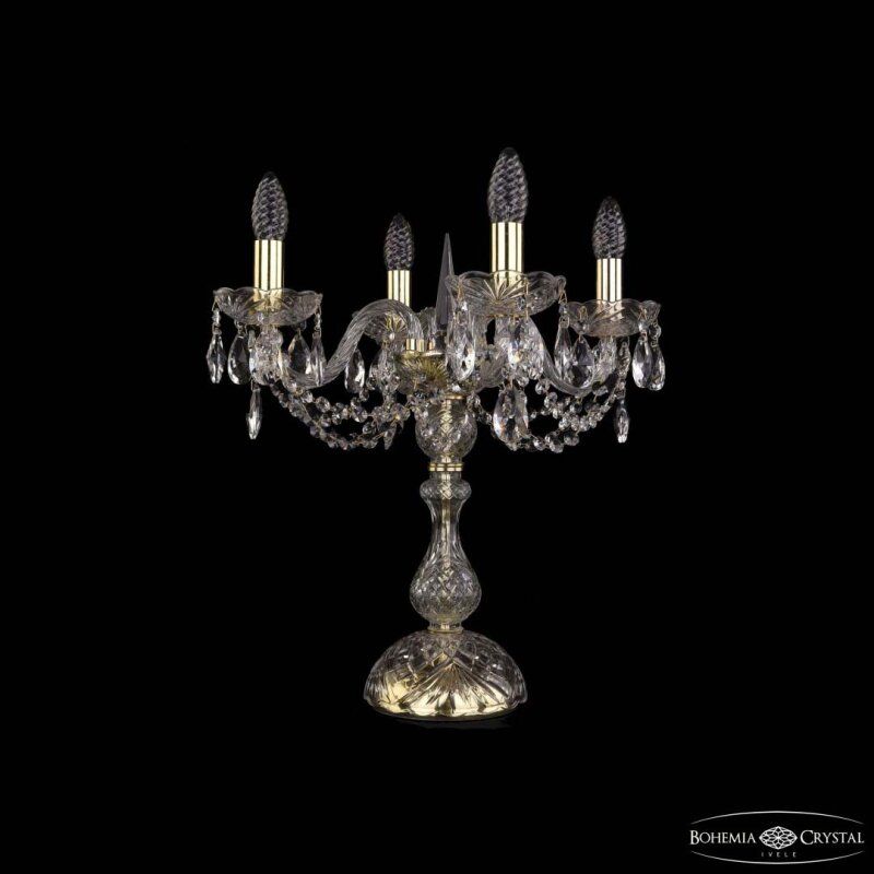 Настольная лампа декоративная Bohemia Ivele Crystal 1402 1402L/4/141-47 G