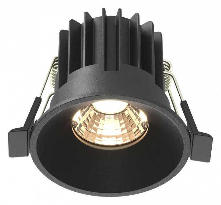 Встраиваемый светильник Maytoni Technical Раунд DL058-7W3K-B
