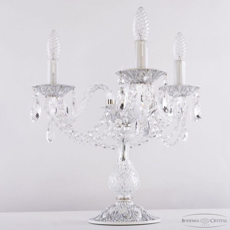 Настольная лампа декоративная Bohemia Ivele Crystal AL1602 AL16302L8/3/141-37 WMN