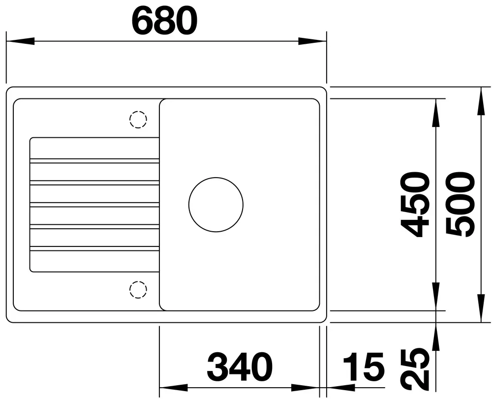 Мойка BLANCO ZIA 45 S Compact Silgranit антрацит