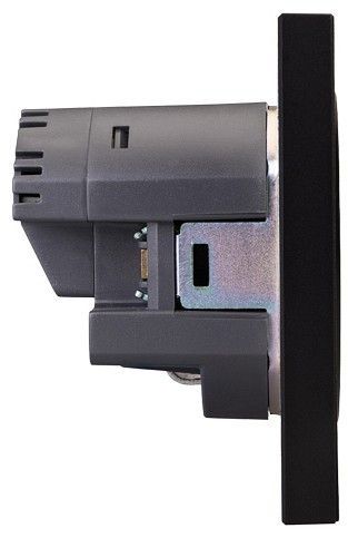 Розетка с заземлением и со шторкой и 2хUSB, без рамки Kranz STRONG KR-78-0704-5