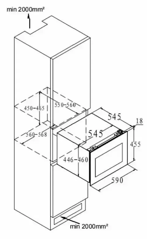 Встраиваемый винный шкаф Korting KFW 501 SL GXN