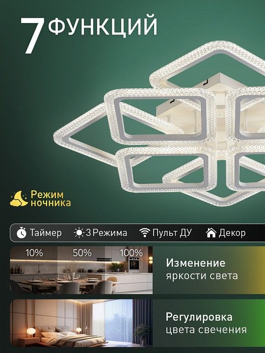 Потолочная люстра Natali Kovaltseva  LED SMART 84016