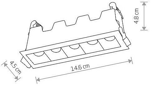 Встраиваемый светильник Nowodvorski Mini Led 10043