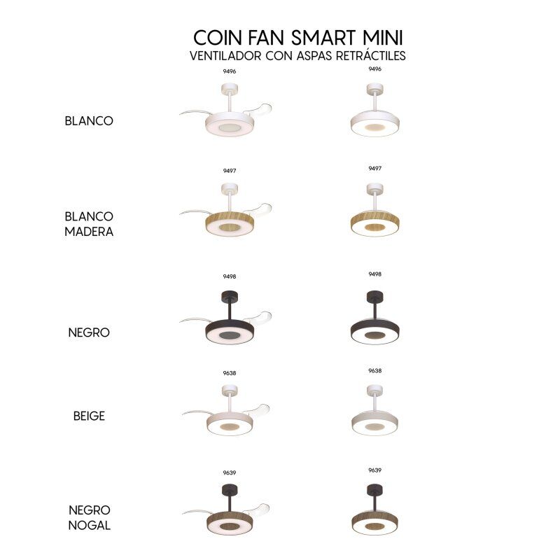 Светильник с вентилятором Mantra COIN FAN 9496