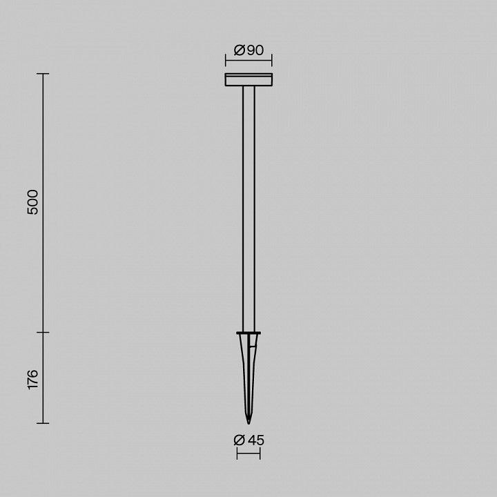 Наземный низкий светильник Maytoni Outdoor Ставка O503FL-L4B3K1