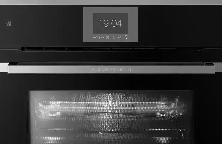 Компактный духовой шкаф с микроволнами Kuppersbusch CBM 6550.0 S3 Silver Chrome
