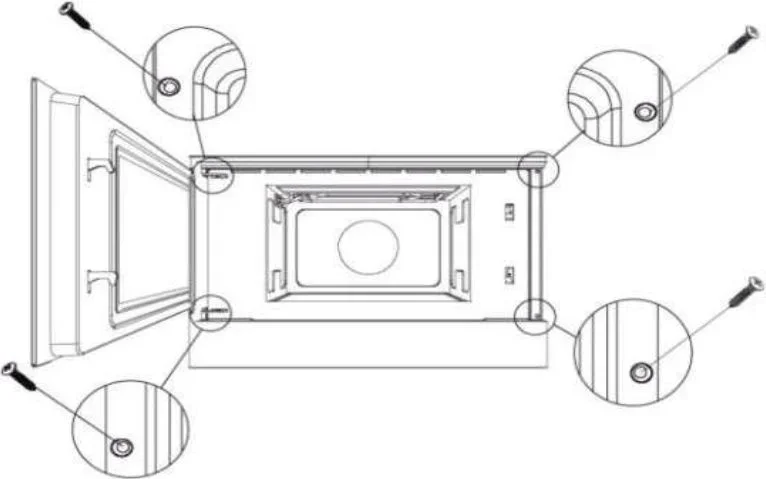Встраиваемая микроволновая печь Pando PHM-950R