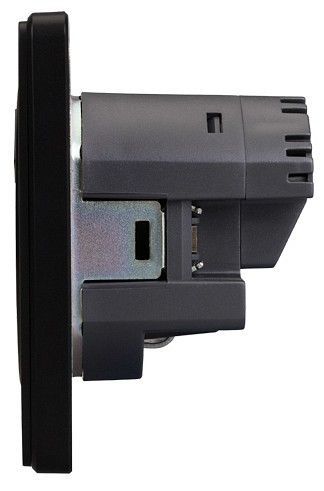 Розетка с заземлением и со шторкой и 2хUSB, без рамки Kranz ROUND KR-78-0704-3