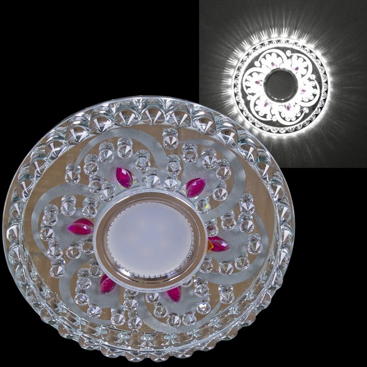 Встраиваемый светильник Reluce  62097-9.0-001PL MR16+LED5W CL+PP