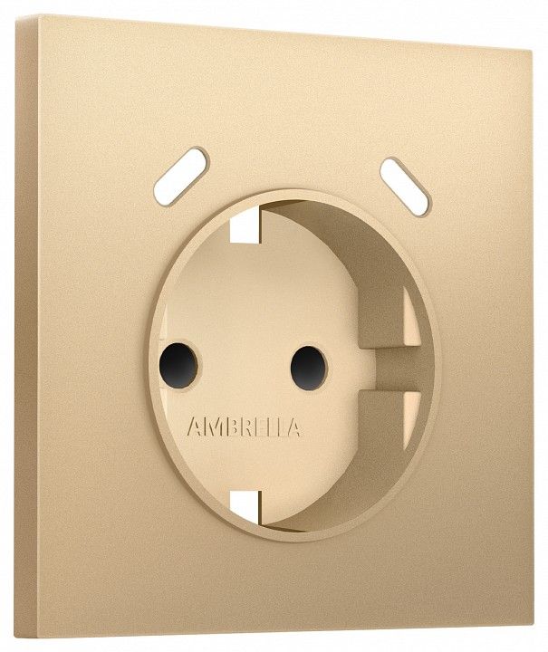 Накладка для розетки с заземлением и со шторками и 2хUSB type C Ambrella Volt SIGMA SP8905