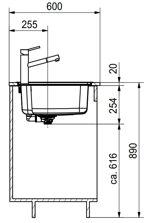 Мойка Franke BCX 610-81 TL сталь
