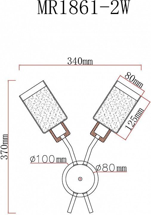 Бра MyFar Linda MR1861-2W