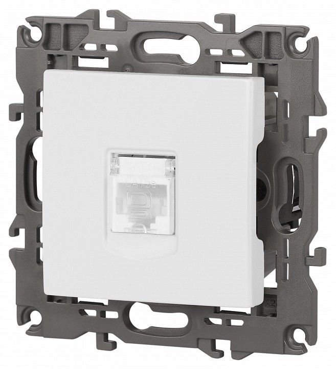 Розетка Ethernet RJ-45 без рамки Эра Эра Elegance 14-3107-01М
