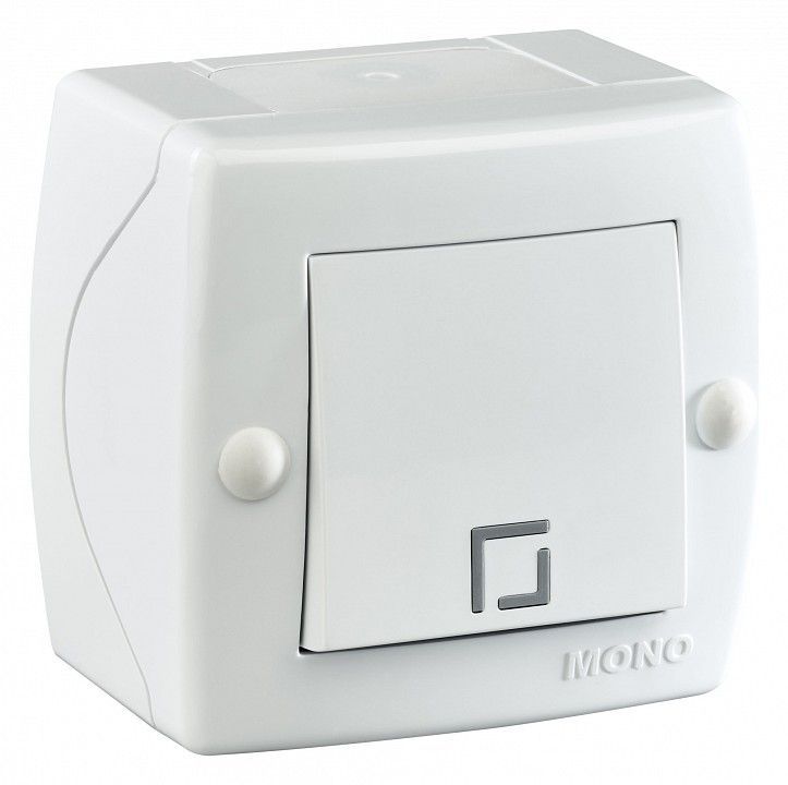 Выключатель одноклавишный Mono Electric Octans IP20 104-010101-100