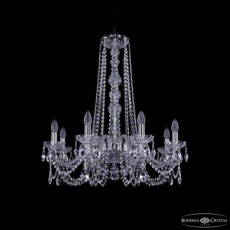 Подвесная люстра Bohemia Ivele Crystal 1402 1402/8/240/h-73 Ni