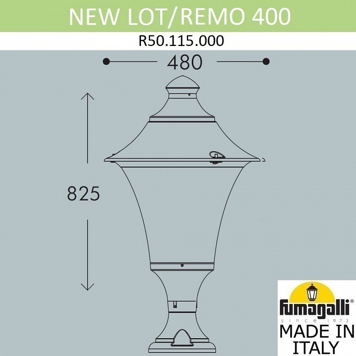 Наземный низкий светильник Fumagalli REMO R50.115.000.AYXH27