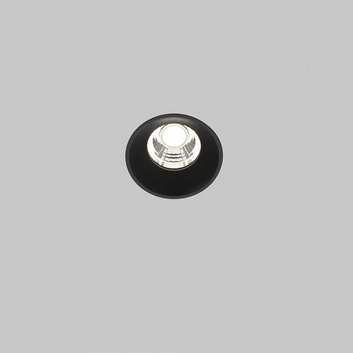 Встраиваемый светильник Maytoni Technical Раунд DL058-7W4K-TRS-B